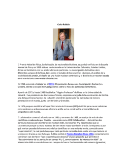 Carlo Rubbia bio