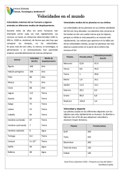 Velocidades en el mundo - Innova Schools