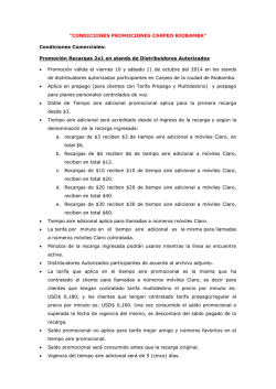 &ldquo;CONDICIONES PROMOCIONES CARPEO RIOBAMBA - Claro