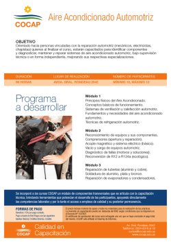 Aire Acondicionado Automotr&iacute;z