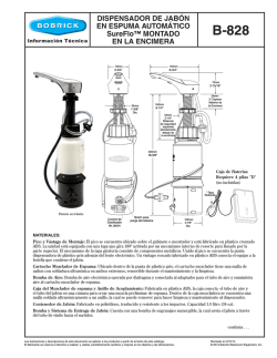 DISPENSADOR DE JAB&Oacute;N EN ESPUMA AUTOM&Aacute;TICO - Bobrick