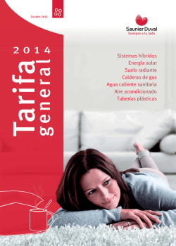 SD Tarifa General OCT2014 ONLINE.indd - Saunier Duval