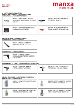 herramienta neum&aacute;tica - Manxa Industrial