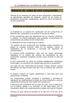 el aluminio en las redes de aire comprimido - TEMARIOS