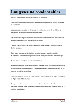 Los gases no condensables - TEMARIOS FORMATIVOS