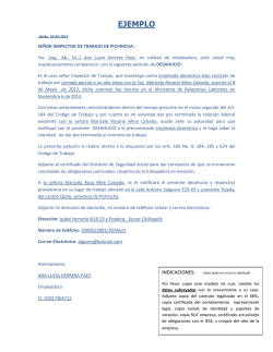 desahucio empleador 2014-3 - Ministerio de Relaciones Laborales