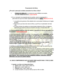 PDF: Presentaci&oacute;n de Ni&ntilde;os y Pacto de Los Padres