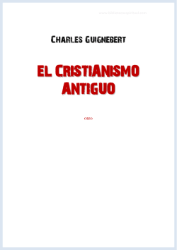 EL CRISTIANISMO ANTIGUO - Biblioteca Espiritual