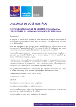 12O: Jos&eacute; Rosi&ntilde;ol, vicepresidente segundo - Societat Civil Catalana