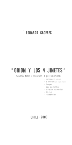 &laquo; ORION Y LOS 4 JINETES &raquo;