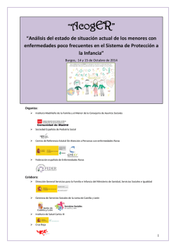 Jornada en el CEER sobre Protecci&oacute;n a la Infancia y Enfermedades