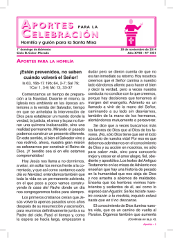 Domingo 1&deg; de Adviento - Editorial San Pablo