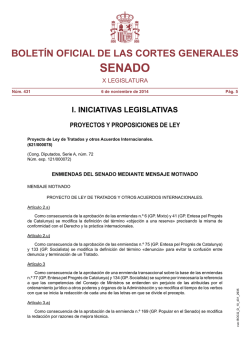 bolet&iacute;n oficial de las cortes generales senado