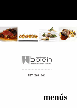 Men&uacute; Tempranillo