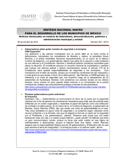 SINTESIS INAFED DE 29 OCTUBRE 2014 Abierta - Secretaria