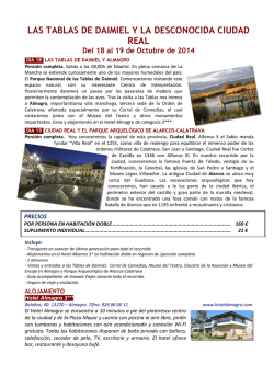 Las Tablas de Daimiel Ciudad Real 18-19 oct. 2014