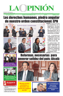 Versi&oacute;n Impresa - La Opini&oacute;n :: Diario de la Ma&ntilde;ana