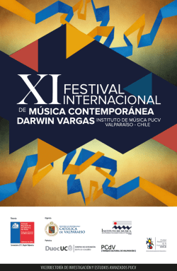 Programa XI Festival Internacional de M&uacute;sica Contempor&aacute;nea