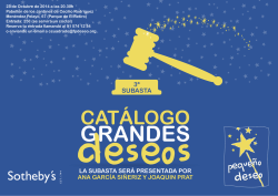 subasta de grandes deseos - fpdeseo.org