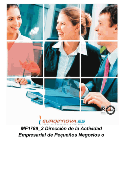 MF1789_3 Direcci&oacute;n de la Actividad Empresarial de Peque&ntilde;os