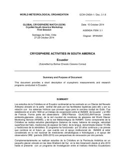 WORLD METEOROLOGICAL ORGANIZATION - WMO