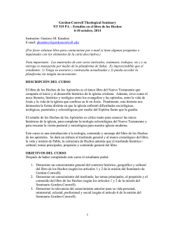 Estudios en el Libro de los Hechos - Gordon-Conwell Theological