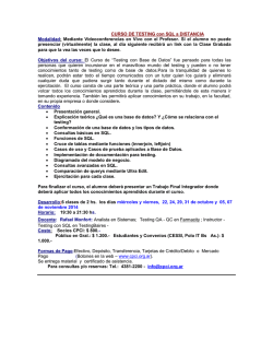 Desarrollo:6 clases de 2 hs. los d&iacute;as mi&eacute;rcoles y viernes, 22, 24, 29