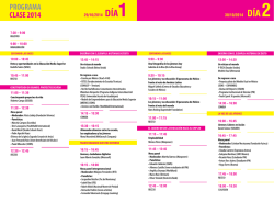 programa clase 2014 - Revista AZ Educaci&oacute;n y Cultura