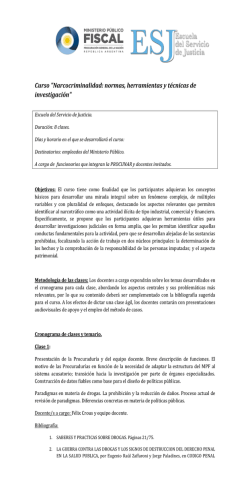 Programa - Ministerio P&uacute;blico Fiscal