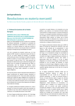 Resoluciones en materia mercantil - Dictum Abogados