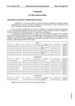 5. Anuncios - Junta de Andaluc&iacute;a