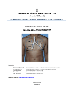 SEMIOLOG&Iacute;A RESPIRATORIA - e-salud : UTPL