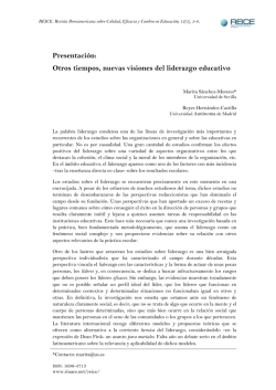 Presentaci&oacute;n: Otros tiempos, nuevas visiones del liderazgo - rinace