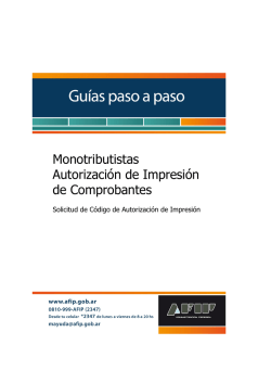 C&oacute;digo de Autorizaci&oacute;n de Impresi&oacute;n - Afip
