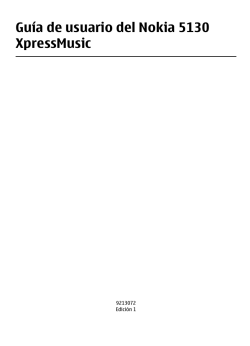 Gu&iacute;a de usuario del Nokia 5130 XpressMusic