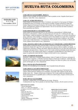 viaje itinerario - Ayuntamiento Rivas Vaciamadrid