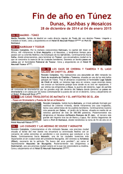 Fin de a&ntilde;o en T&uacute;nez