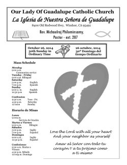 La Iglesia de Nuestra Se&ntilde;ora de Guadalupe - Our Lady of