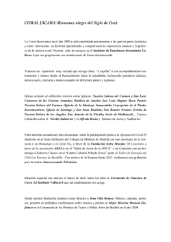 Programa - Coral Jacara