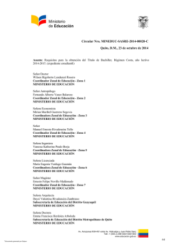 Circular No. MINEDUC-SASRE-2014-00020-C Descargue Aqu&iacute;