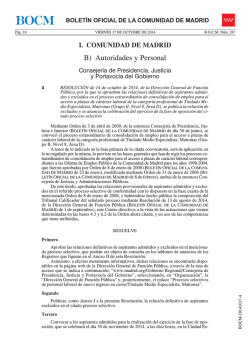 BOCM de 17 de octubre de 2014