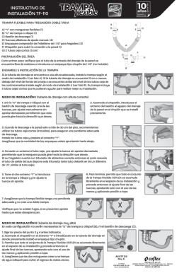 Trampa Flexible Doble ID: 710631914026 Instructivo - Coflex
