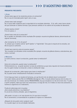 PREGUNTAS FRECUENTES - Laboratorio DAgostino-Bruno