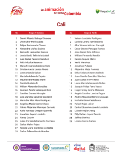 Admitidos AniMadeLab Cali