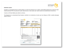 Estimado usuario: Si desea su comprobante fiscal lo - Smart Fit