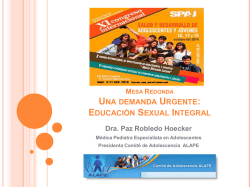 Prevenci&oacute;n del Embarazo Adolescente &ldquo;&iquest;En qu&eacute; estamos fallando?&rdquo;