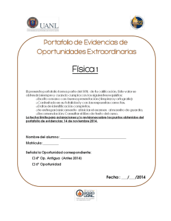 Portafolio de Evidencias de F&iacute;sica I - Preparatoria 22