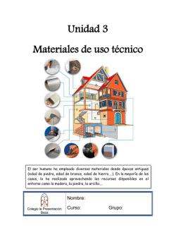 Unidad 3 Materiales de uso t&eacute;cnico
