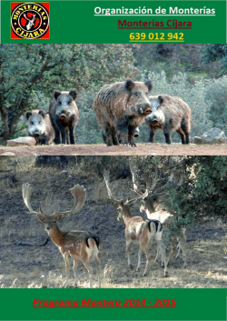 Monter&iacute;as C&iacute;jara 2014-2015