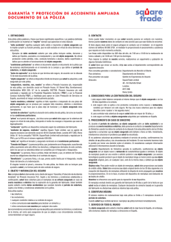 GARANT&Iacute;A Y PROTECCI&Oacute;N DE ACCIDENTES AMPLIADA